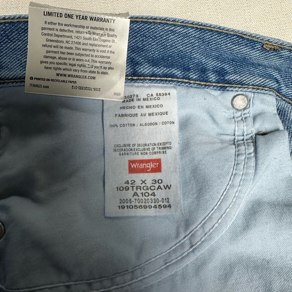 Wrangler Men’s straight leg jeans - Picture 4 of 4